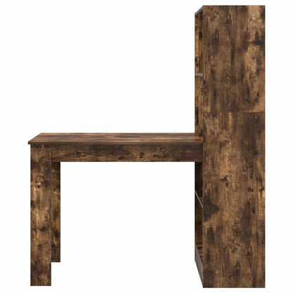 Schreibtisch Räuchereiche 122 x 67 x 145 cm Holzwerkstoff
