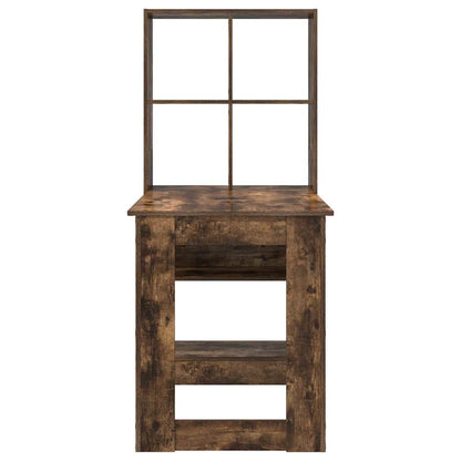 Schreibtisch Räuchereiche 122 x 67 x 145 cm Holzwerkstoff