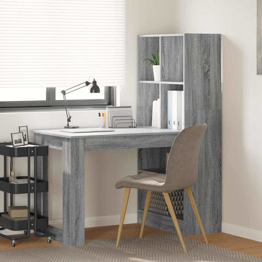 Schreibtisch Graues Sonoma 122 x 67 x 145 cm Holzwerkstoff