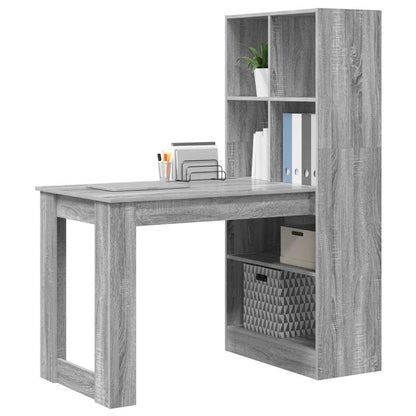 Schreibtisch Graues Sonoma 122 x 67 x 145 cm Holzwerkstoff