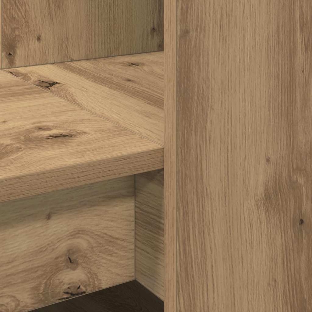 Schreibtisch Eiche handwerklich 122 x 67 x 145 cm Holzwerkstoff