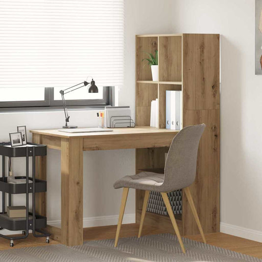 Schreibtisch Eiche handwerklich 122 x 67 x 145 cm Holzwerkstoff