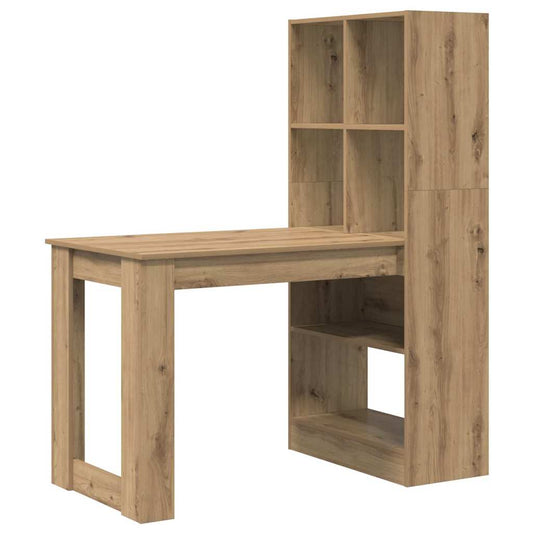 Schreibtisch Eiche handwerklich 122 x 67 x 145 cm Holzwerkstoff