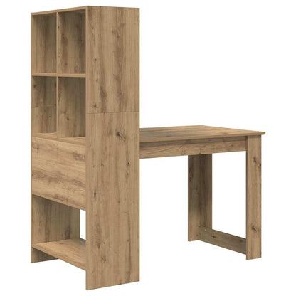 Schreibtisch Eiche handwerklich 122 x 67 x 145 cm Holzwerkstoff