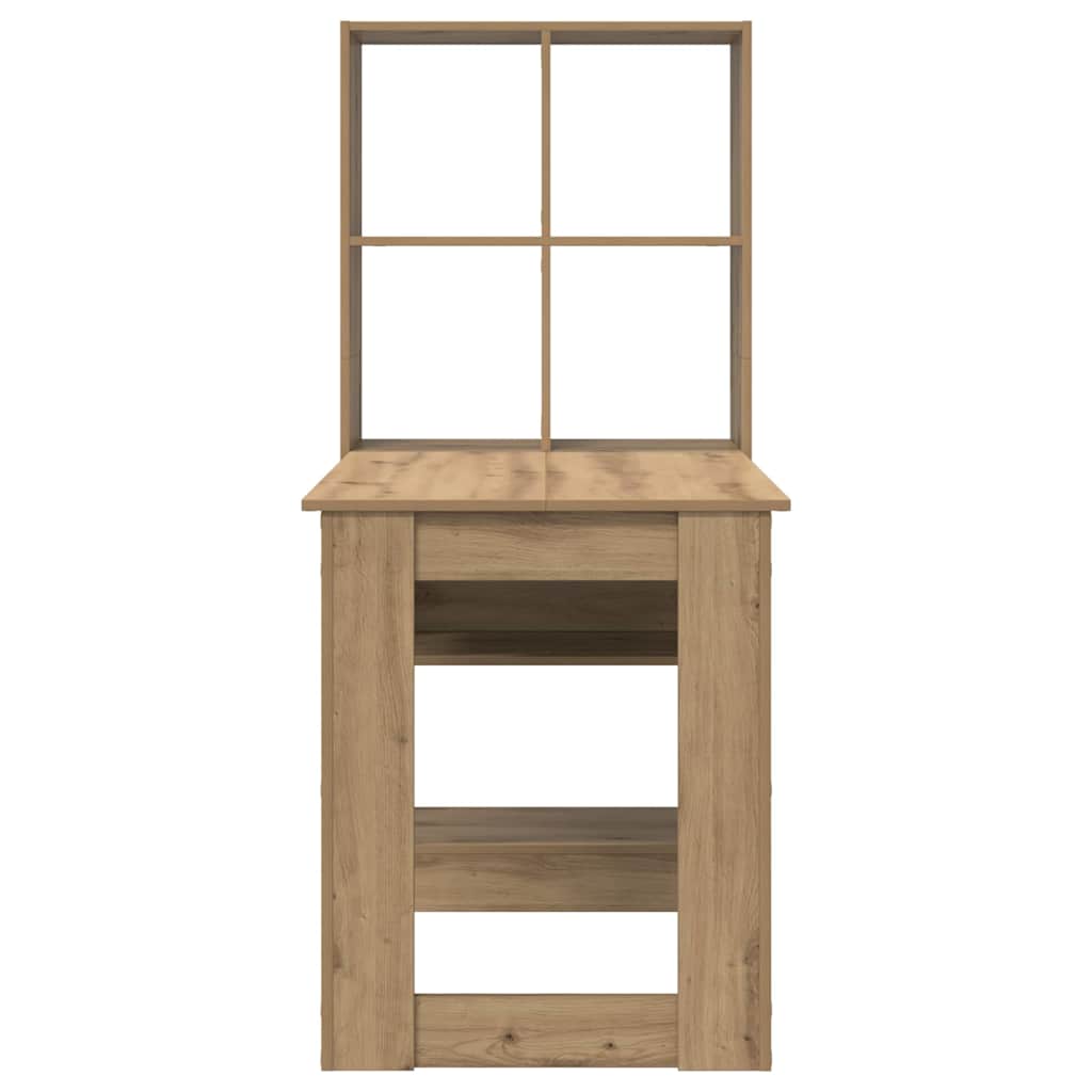 Schreibtisch Eiche handwerklich 122 x 67 x 145 cm Holzwerkstoff