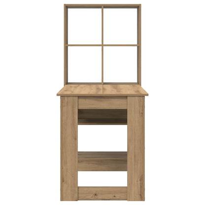 Schreibtisch Eiche handwerklich 122 x 67 x 145 cm Holzwerkstoff