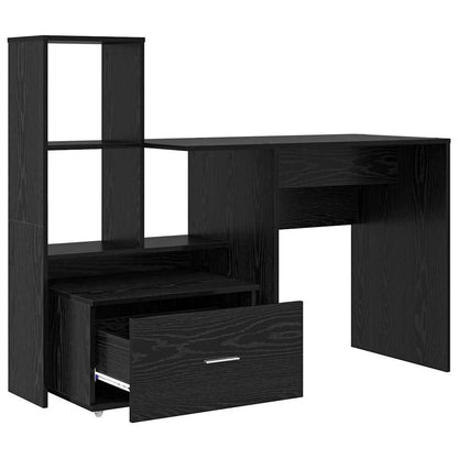 Schreibtisch Schwarze Eiche 131,5 x 50 x 106,5 cm Holzwerkstoff