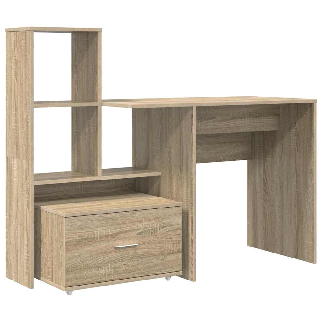 Schreibtisch Sonoma Eiche 131,5 x 50 x 106,5 cm Holzwerkstoff