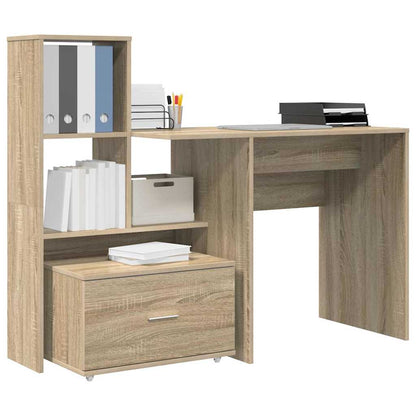 Schreibtisch Sonoma Eiche 131,5 x 50 x 106,5 cm Holzwerkstoff