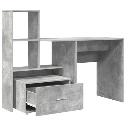 Schreibtisch Betongrau 131,5 x 50 x 106,5 cm Holzwerkstoff