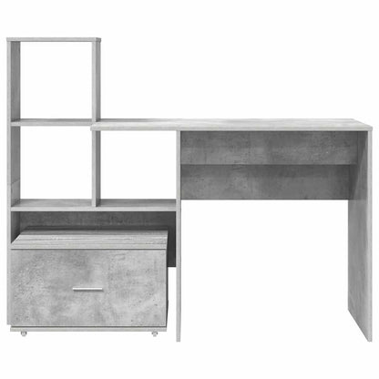 Schreibtisch Betongrau 131,5 x 50 x 106,5 cm Holzwerkstoff