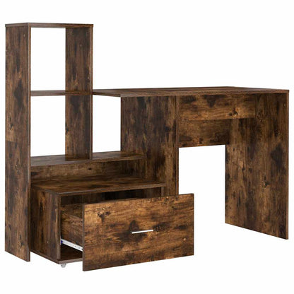 Schreibtisch Räuchereiche 131,5 x 50 x 106,5 cm Holzwerkstoff