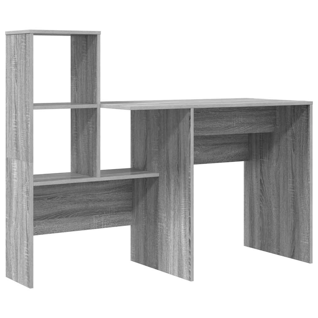 Schreibtisch Grau Sonoma 131,5 x 50 x 106,5 cm Holzwerkstoff