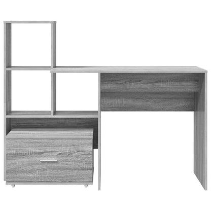 Schreibtisch Grau Sonoma 131,5 x 50 x 106,5 cm Holzwerkstoff