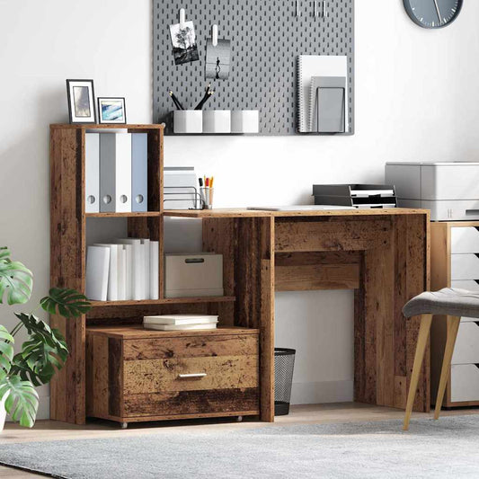 Schreibtisch Altholz 131,5 x 50 x 106,5 cm Holzwerkstoff