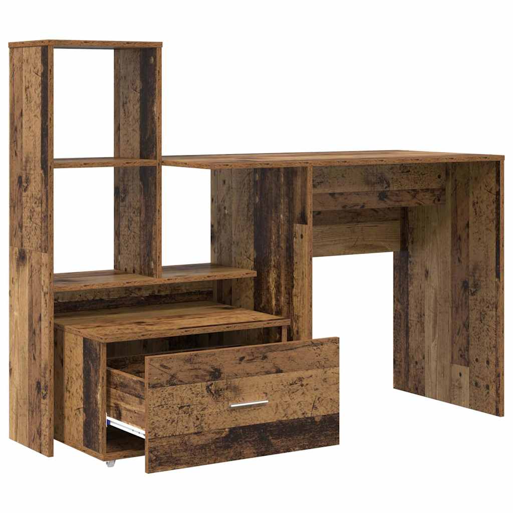 Schreibtisch Altholz 131,5 x 50 x 106,5 cm Holzwerkstoff