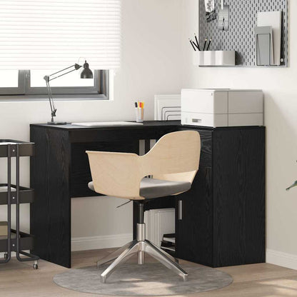Eckschreibtisch mit Regal 2 pcs Schwarze Eiche 102 x 50 x 75 cm