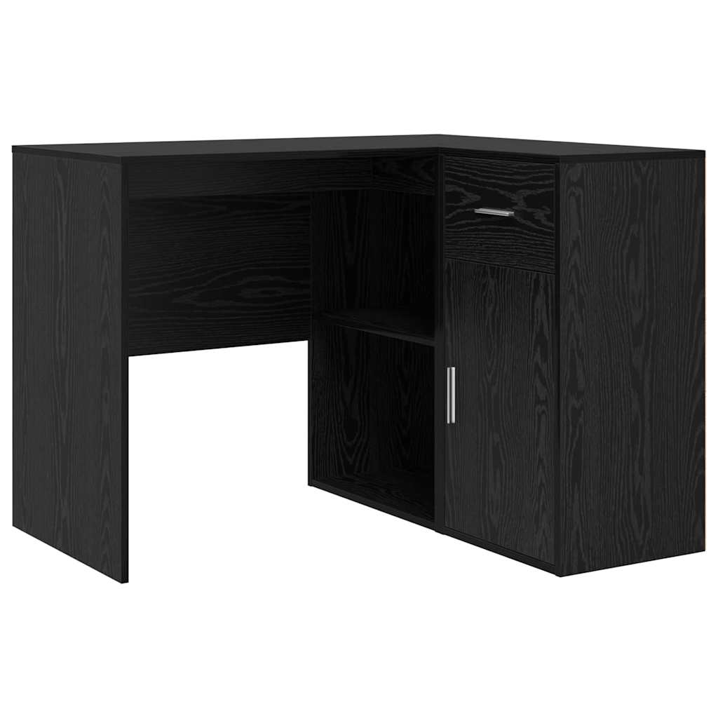 Eckschreibtisch mit Regal 2 pcs Schwarze Eiche 102 x 50 x 75 cm