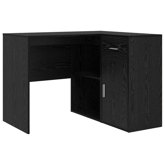 Eckschreibtisch mit Regal 2 pcs Schwarze Eiche 102 x 50 x 75 cm