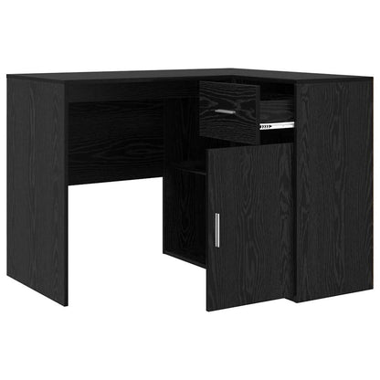 Eckschreibtisch mit Regal 2 pcs Schwarze Eiche 102 x 50 x 75 cm