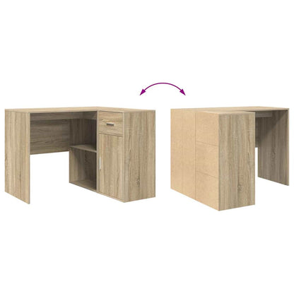 Eckschreibtisch mit Regal 2 pcs Sonoma Eiche 102 x 50 x 75 cm