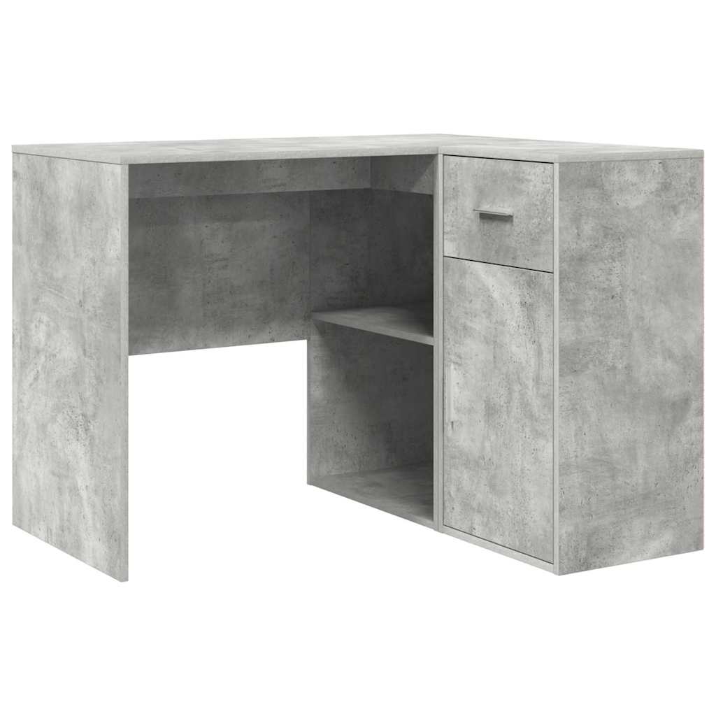 Eckschreibtisch 2 pcs Beton Grau 102 x 50 x 75 cm Holzwerkstoff