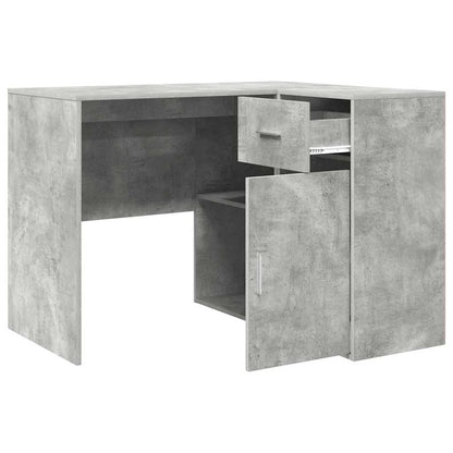 Eckschreibtisch 2 pcs Beton Grau 102 x 50 x 75 cm Holzwerkstoff