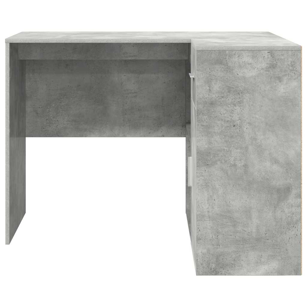 Eckschreibtisch 2 pcs Beton Grau 102 x 50 x 75 cm Holzwerkstoff