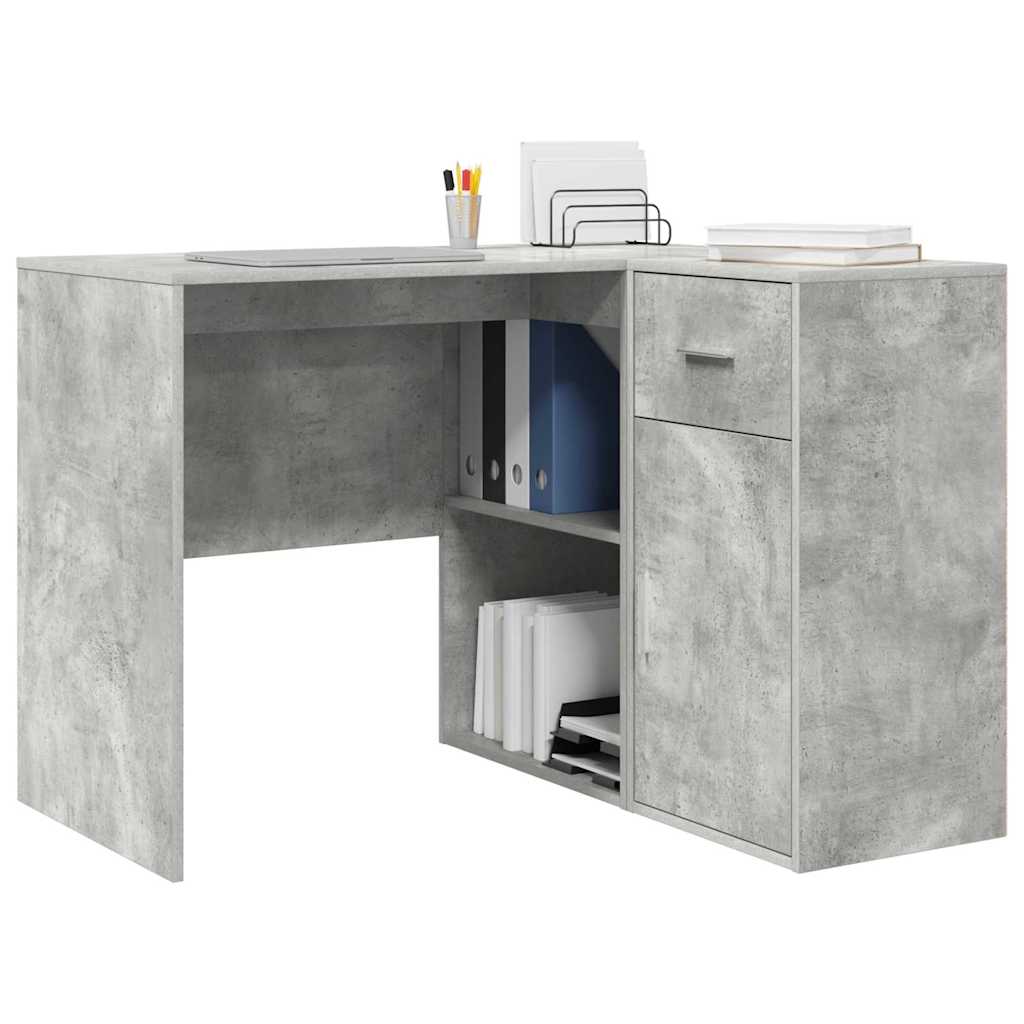 Eckschreibtisch 2 pcs Beton Grau 102 x 50 x 75 cm Holzwerkstoff