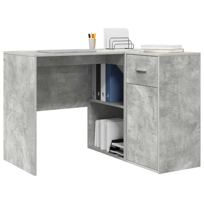Eckschreibtisch 2 pcs Beton Grau 102 x 50 x 75 cm Holzwerkstoff