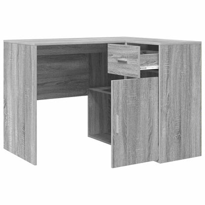 Eckschreibtisch mit Regal 2 pcs Grau Sonoma 102 x 50 x 75 cm