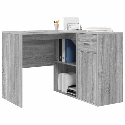 Eckschreibtisch mit Regal 2 pcs Grau Sonoma 102 x 50 x 75 cm
