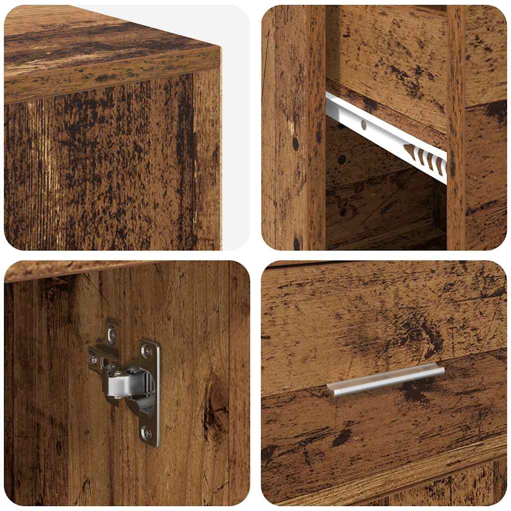 Eckschreibtisch 2 pcs Altholz 102 x 50 x 75 cm Holzwerkstoff