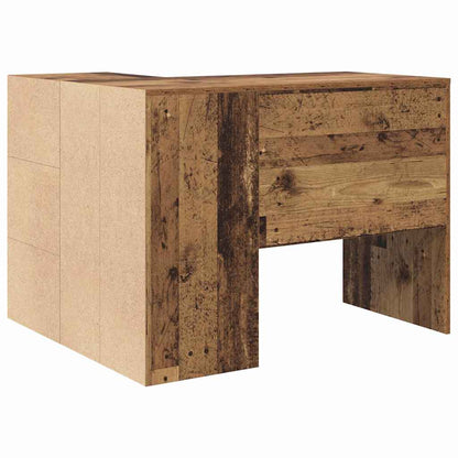 Eckschreibtisch 2 pcs Altholz 102 x 50 x 75 cm Holzwerkstoff