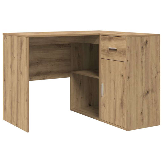 Eckschreibtisch 2 pcs Eiche handwerklich 102 x 50 x 75 cm