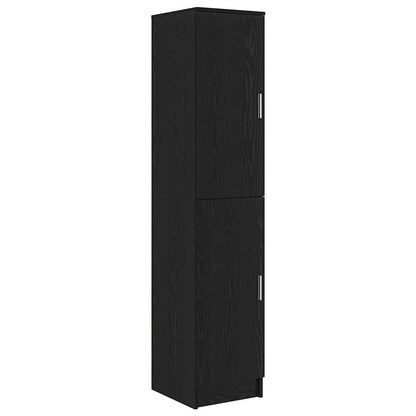 Schreibtisch mit Stauraum mit Regal 2 pcs Schwarze Eiche