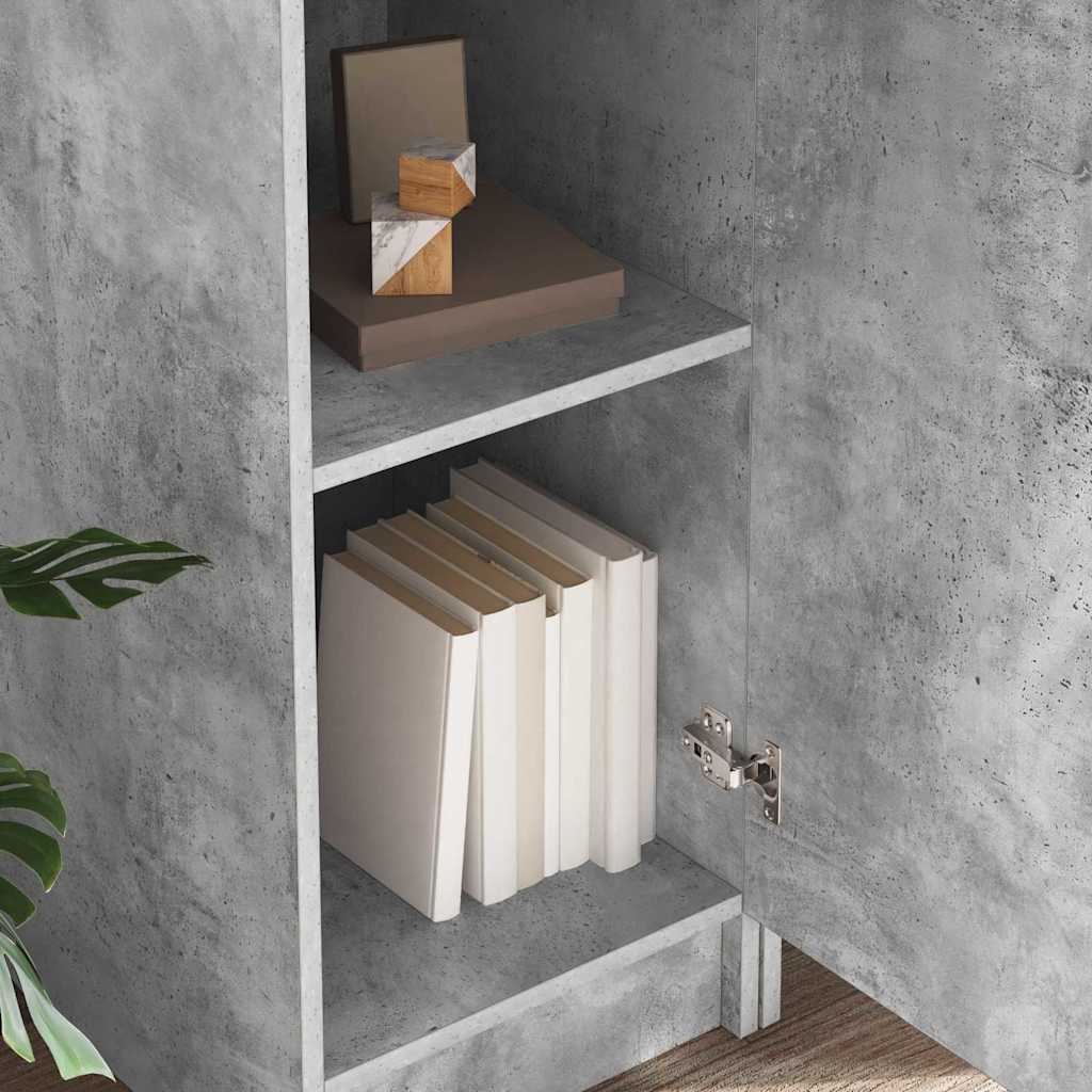 Schreibtisch 2 pcs Beton Grau