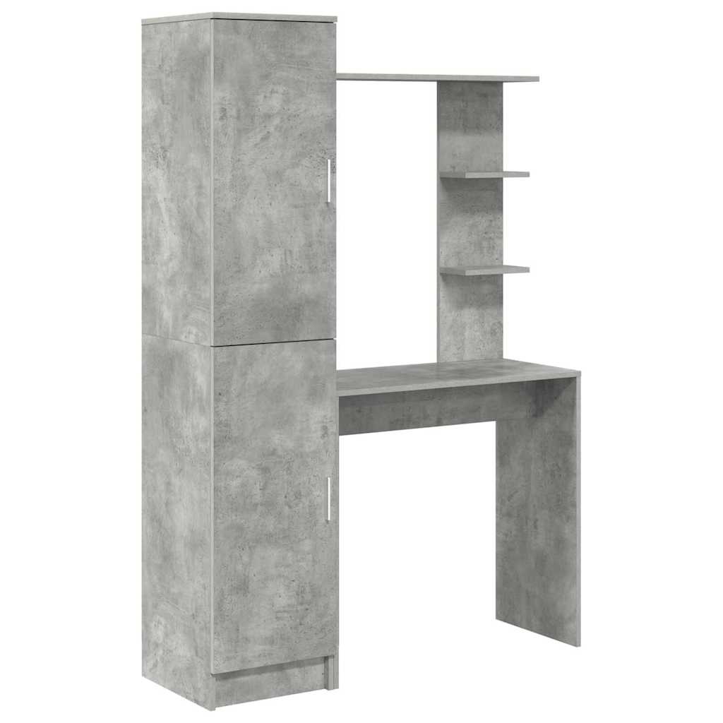 Schreibtisch 2 pcs Beton Grau