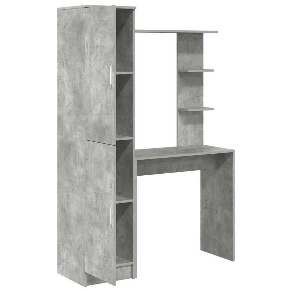 Schreibtisch 2 pcs Beton Grau