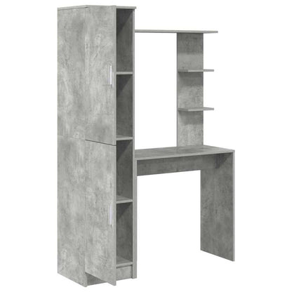 Schreibtisch 2 pcs Beton Grau