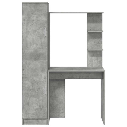 Schreibtisch 2 pcs Beton Grau