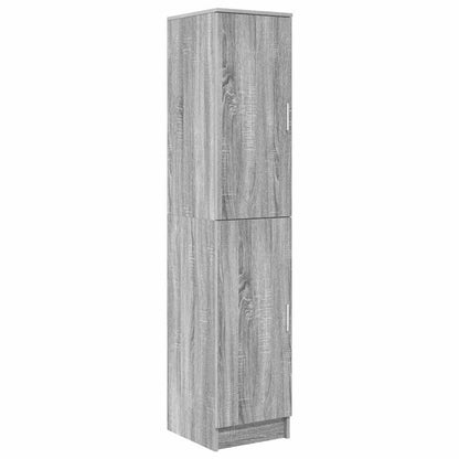 Schreibtisch mit Stauraum mit Regal mit Tür 2 pcs Grau Sonoma