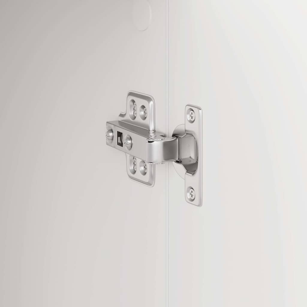 Schreibtisch mit Stauraum mit Tür 2 pcs Weiß 102 x 50 x 124 cm