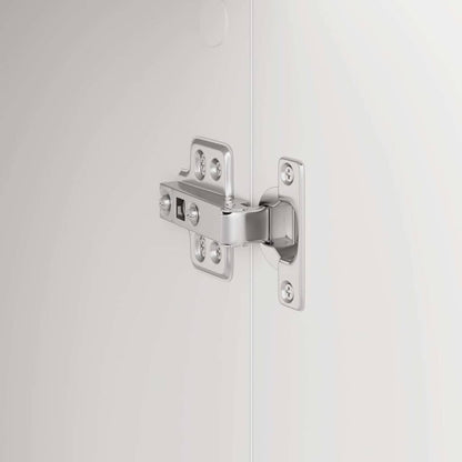 Schreibtisch mit Stauraum mit Tür 2 pcs Weiß 102 x 50 x 124 cm