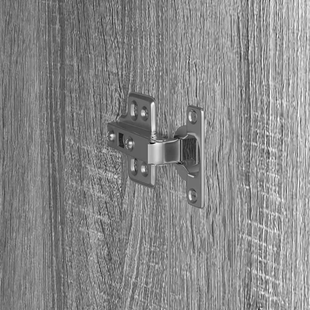 Schreibtisch mit Stauraum 2 pcs Grau Sonoma 102 x 50 x 124 cm