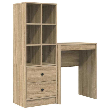 Schreibtisch mit Stauraum 2 pcs Sonoma Eiche 45,5 x 34 x 127 cm