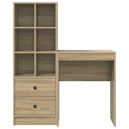 Schreibtisch mit Stauraum 2 pcs Sonoma Eiche 45,5 x 34 x 127 cm
