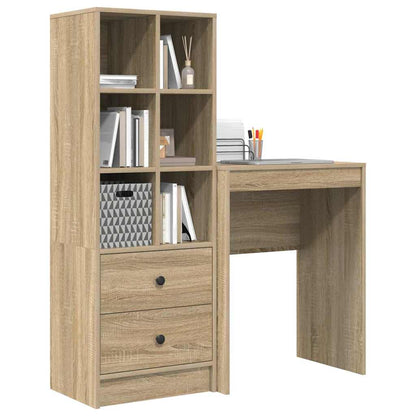 Schreibtisch mit Stauraum 2 pcs Sonoma Eiche 45,5 x 34 x 127 cm