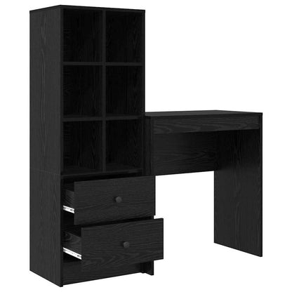 Schreibtisch mit Stauraum 2 pcs Schwarze Eiche 70 x 40 x 76 cm