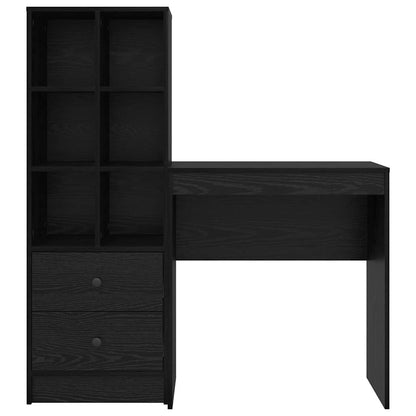 Schreibtisch mit Stauraum 2 pcs Schwarze Eiche 70 x 40 x 76 cm